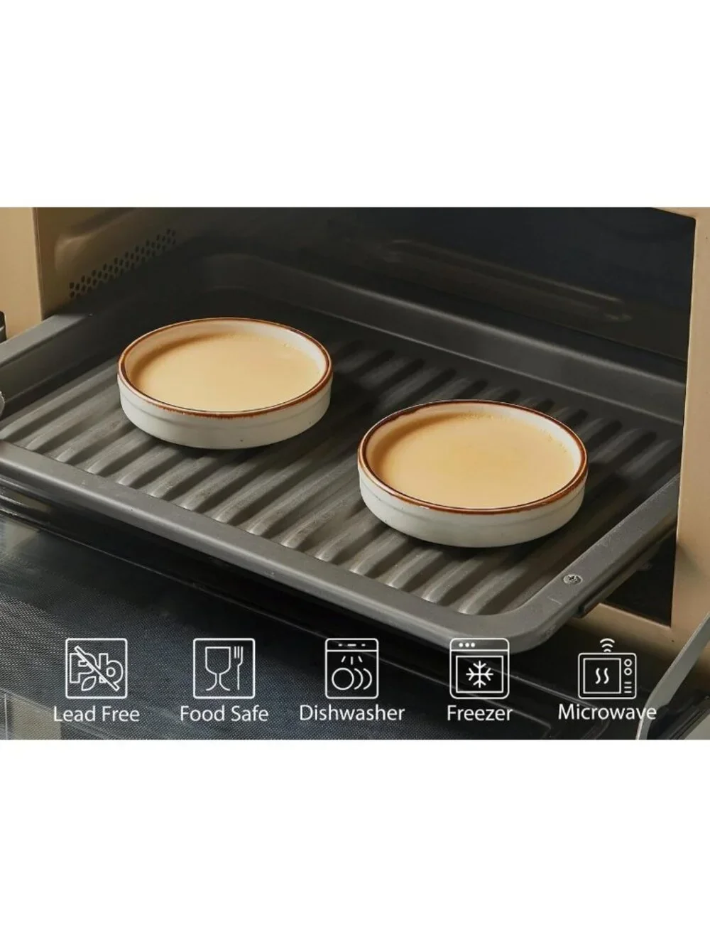 Set of 14 Oven-Safe Ramekins - 4 oz Ceramic Dishes for Baking & Dipping Sauces